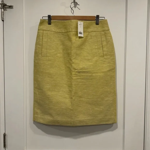 Banana Republic Lemon Yellow Pencil Skirt - Picture 1 of 8